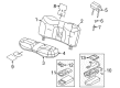 Lincoln Town Car Seat Covers Diagram - 9W1Z-5466600-JC
