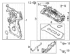 Ford Explorer Timing Cover Diagram - K2GZ-6019-B