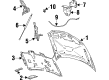 Ford Taurus Hood Latch Diagram - XF1Z-16700-AA