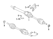 Ford Escape Axle Shaft Diagram - CV6Z-3B437-A