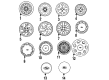 Ford Escort Wheel Cover Diagram - F3CZ-1130-A