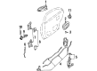 Ford Escort Door Hinge Diagram - F7CZ5426802BA