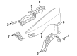 Ford Escort Wheelhouse Diagram - F3CZ16103A