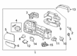 Ford Car Mirror Diagram - FL3Z-17K707-AE