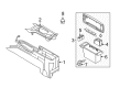 Ford Crown Victoria Center Console Base Diagram - 5W3Z-54045A36-AAC