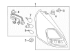 Ford Instrument Panel Light Bulb Diagram - 9T4Z-13466-B