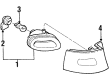 Ford Escort Back Up Light Diagram - F7CZ-15501-AG