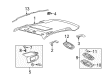 Mercury Milan Sun Visor Diagram - 8E5Z-5404105-AB