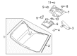 Ford Expedition Windshield Diagram - JL1Z-7803100-K