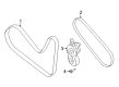 Lincoln MKX Drive Belt Diagram - BT4Z-8620-D