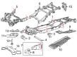Ford Rear Crossmember Diagram - FL3Z-5L005-A