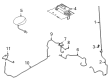 Ford F-350 Super Duty Antenna Mast Diagram - LC3Z-18813-A