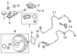 Ford Brake Booster Vacuum Hose Diagram - BV6Z-2420-D