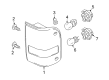 Ford Ranger Instrument Panel Light Bulb Diagram - 3W1Z-13466-AB