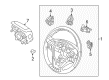 Ford Police Interceptor Utility Steering Wheel Diagram - DG1Z-3600-CB