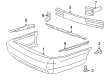 Mercury Marauder Bumper Cover Diagram - 3W3Z-17K835-AAA