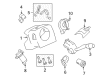 Ford F-250 Super Duty Steering Column Cover Diagram - 7C3Z-3530-CC