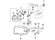 Ford E-250 Headlight Bulb Diagram - F4TZ-13N021-B