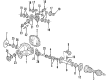 Ford CV Joint Companion Flange Diagram - E9SZ-4851-A