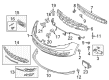 Lincoln MKS Bumper Cover Diagram - DA5Z-17D957-BAPTM