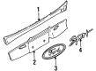 Ford Escort Emblem Diagram - F8CZ-16098-AAE