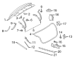 Lincoln Continental Liftgate Lift Support Diagram - GD9Z-54406A10-A