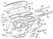 Ford Mustang Mach-E Dash Panel Vent Portion Covers Diagram - LJ8Z-5804339-AD