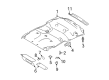 Ford Sun Visor Diagram - CL1Z-7804105-AD