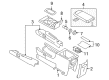 Ford Taurus X Center Console Base Diagram - 8F9Z-74045A76-BA