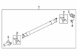 Ford Expedition Drive Shaft Diagram - JL1Z-4602-Q