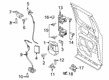 Ford Rear Passenger Door Handle Latch Diagram - HC3Z-28264A00-B