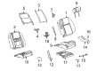 Ford Thunderbird Seat Covers Diagram - 5W6Z-7664417-CAA