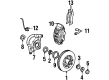 Ford F-250 Backing Plate Diagram - 2L3Z-2K004-AA