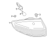 Ford Fiesta Tail Light Diagram - D2BZ-13405-B