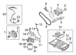 Ford Engine Oil Cooler Diagram - 1S7Z-6A642-AAA