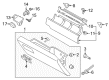 Ford F-350 Super Duty Glove Box Diagram - LC3Z-2506010-BB