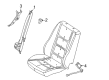 Mercury Milan Seat Belt Diagram - 6E5Z-54611B08-AC