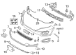 Ford Edge Bumper Cover Diagram - FT4Z-17D957-DPTM
