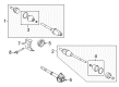 Ford CV Joint Diagram - 5M6Z-3A427-AB