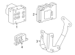 Ford ABS Pump And Motor Assembly Diagram - 7L2Z-2C215-A