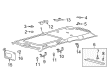 Lincoln Navigator Sun Visor Diagram - JL7Z-7804104-HB