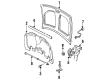 Ford Windstar Hood Release Cable Diagram - F58Z-16916-A