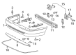 Ford Crown Victoria Bumper Cover Diagram - YW7Z-17K835-CA