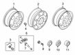Ford F-350 Super Duty Spare Wheel Diagram - 9C3Z-1007-D