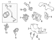 Ford Steering Column Cover Diagram - DG1Z-3530-AA
