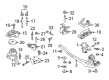 Ford Escape Engine Mount Torque Strut Diagram - 5L8Z-6068-AE