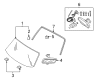 Ford E-150 Club Wagon Car Mirror Diagram - 4L3Z-17700-A