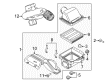Ford Air Intake Hose Diagram - JL3Z-9B659-B