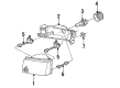 Mercury Headlight Diagram - F3XY-13007-B