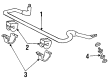Ford Sway Bar Link Bushing Diagram - E69Z-5A486-A